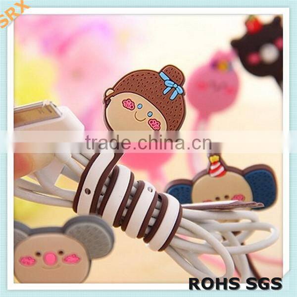 DIY mini plastic earphone cable wire winder/novel plastic earphone cable winder