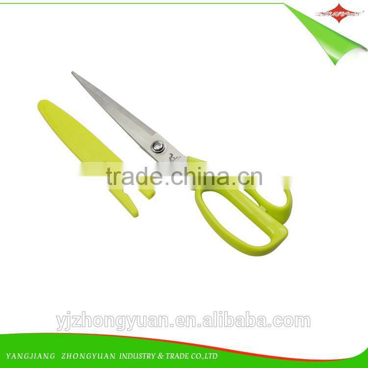 ZY-J1012 9 inch kids safety scissors/shears with PP handle and blade sheath