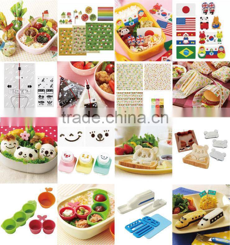 Various types of unique onigiri rice ball mold and yaki sushi nori cutter