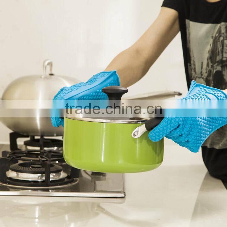 Multi Using Silicone Heat Resistant Dishwashing Cooking Grill Gloves