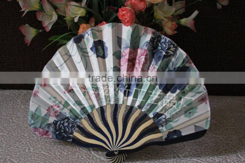 Best gift bamboo fabric hand fan
