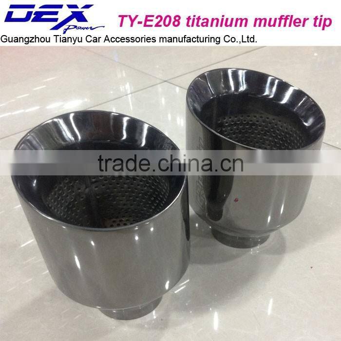 factory price high quality car parts universal titanium muffler tip