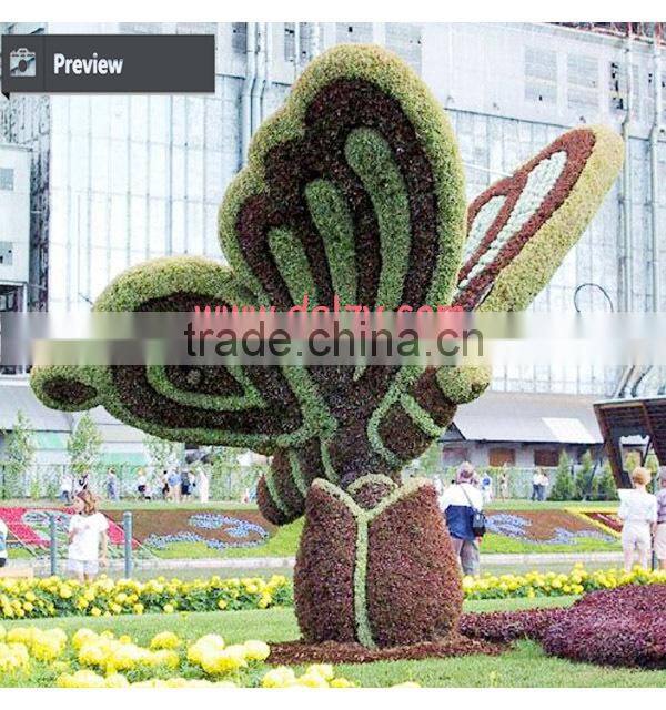 Outdoor OEM artificial boxwood topiary milan animated sculpture for park decoration
