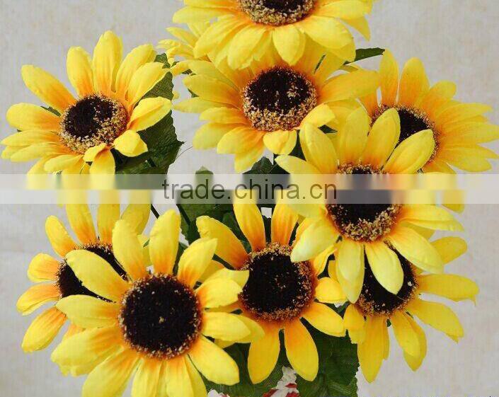 New high quality bouquet decorative artificial sunflower