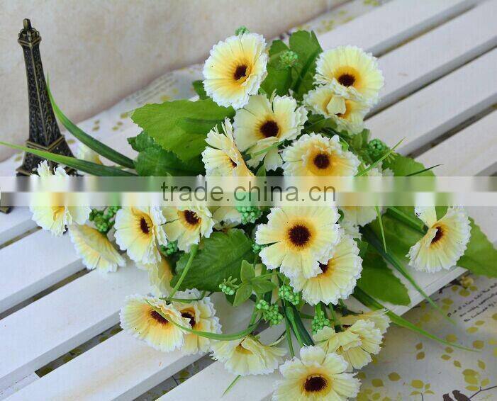 2014 mini rose stye flower, artificial silk flower bouquet