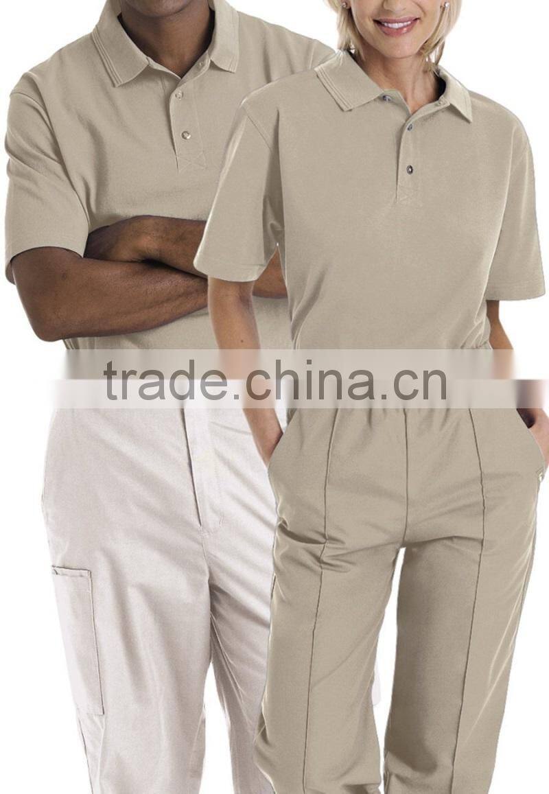 Unisex Short sleeve polo t-shirts cotton work uniform polo