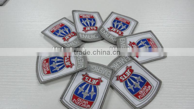 high quality custom embroideried arm sport patches