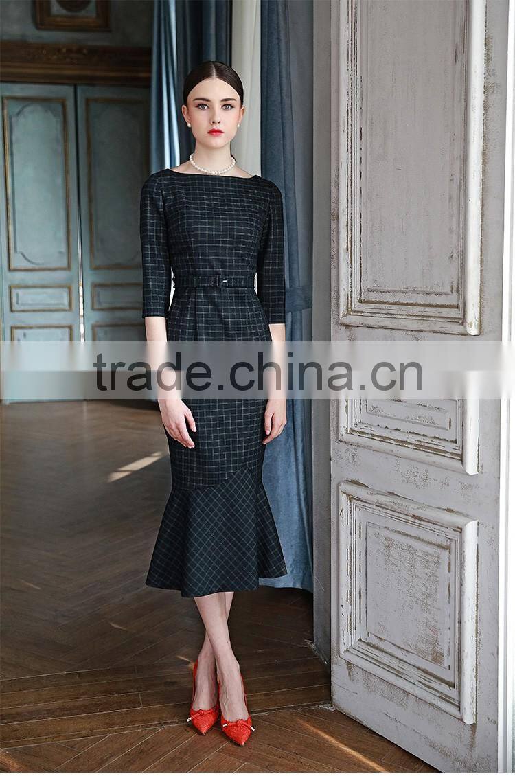 Fashion Design Ladies Elegent Fishtail Long Dress