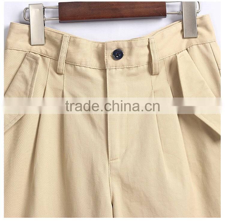 American Style Khaki Cotton Boy School Uniform Pants