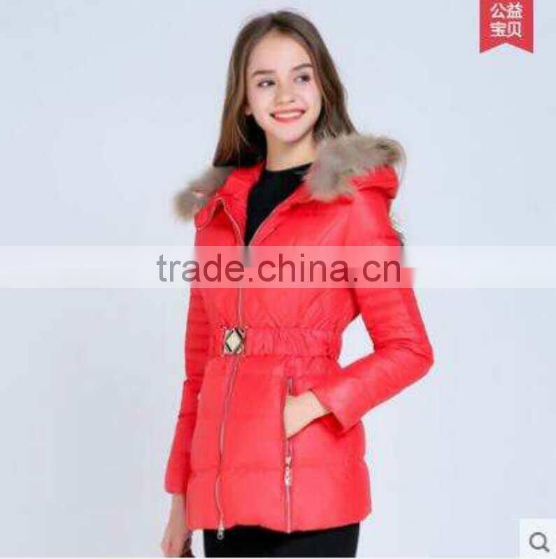 GZY breathable down jacket for winters woman high quality coat export Italy china stock high-end lady coat 2017