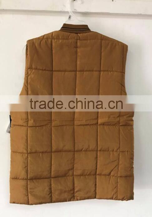 75D memory winter coat sleeveless men warm vest