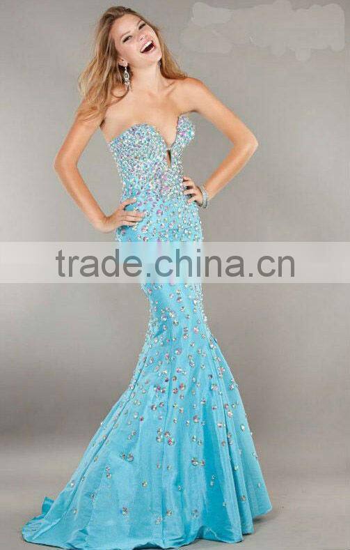 luxrious beaded sexy sleeveless mermaid pakistani dresses dubai