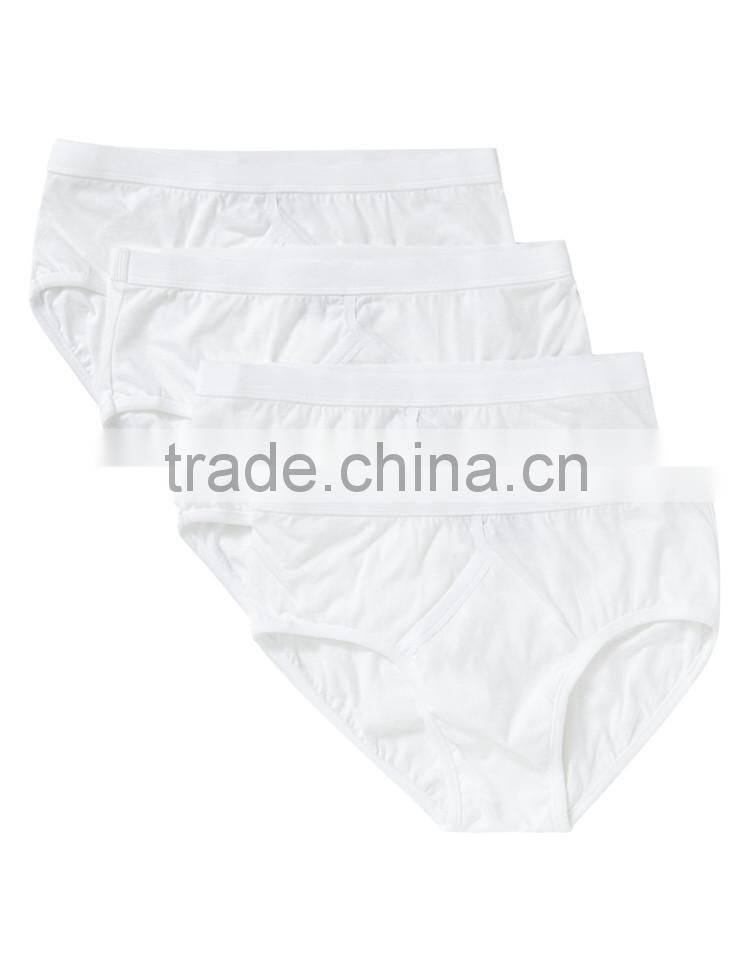 4 Pack Classic Pure White Cotton Briefs Sexy Man Briefs