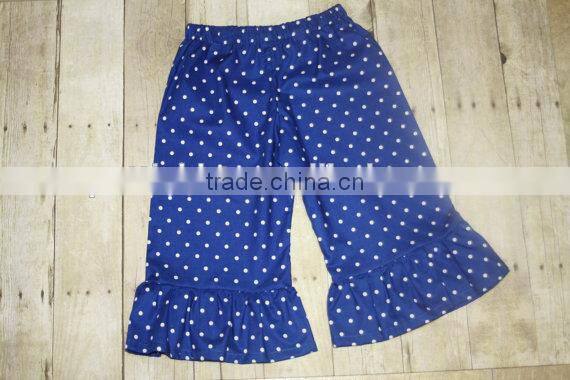 Hot Sale Kids Clothing Baby Sew Sassy Ruffle Pant Wholesale Baby Girls Icing Pants Children Harem Polka Dot Legging
