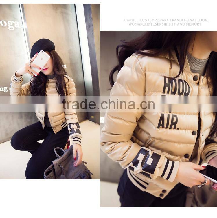 2015 Wholesale Light Outdoor Women Short Padded Jacket
