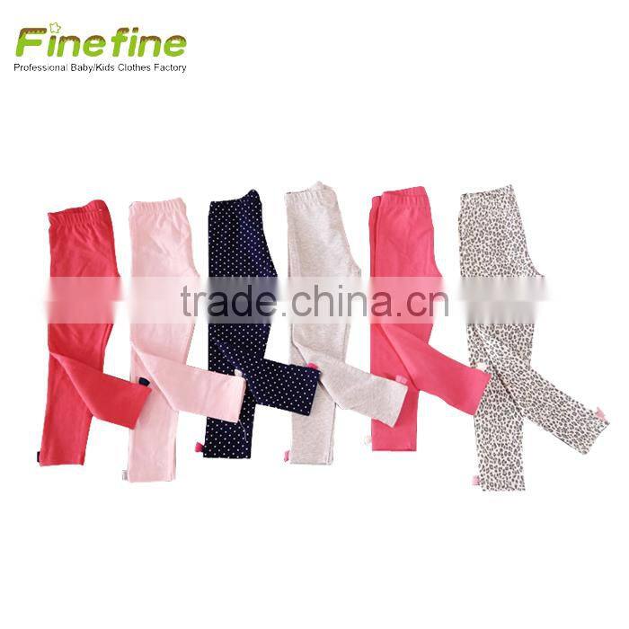 Qingdao kids clothing wholesale new pants for girl, baby leggings