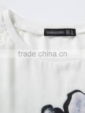 Angel print Lace Sleeveless woman clothing