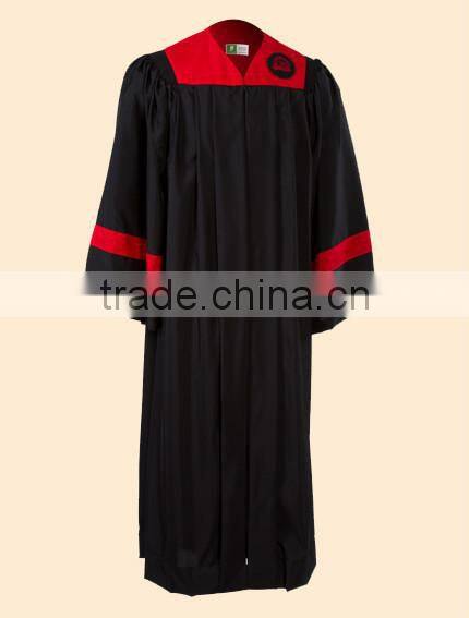 college graduation gowns with trimming on sleeve
