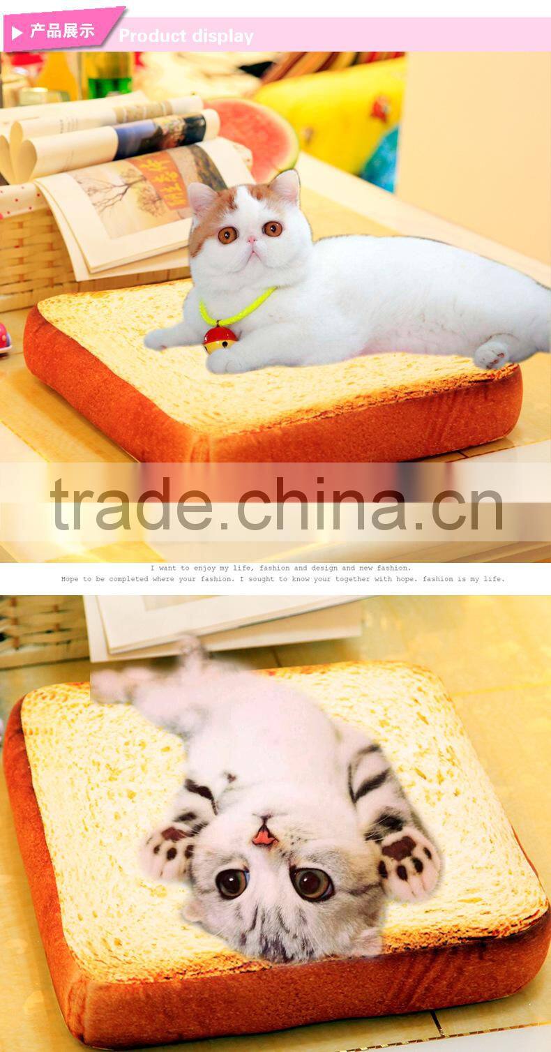 R1931H New design Wholesale Soft Plush Pet Dog and Cat Mat Pet Bed with Bread Shape