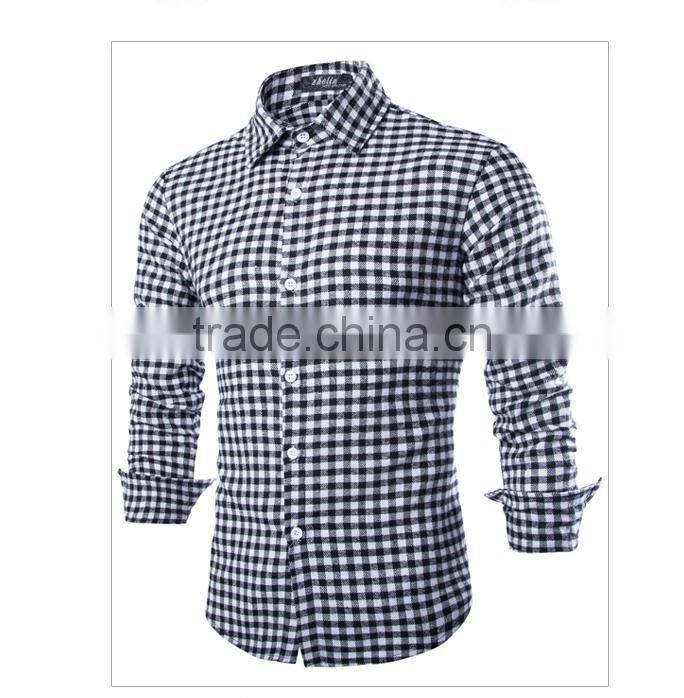 2015 Alibaba hottest sale plaid pattern long sleeve indian fashion shirt for men