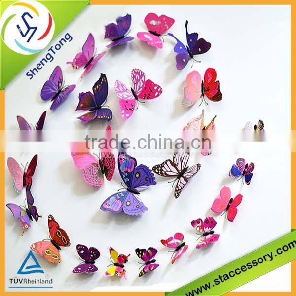 new product wholesale 3d butterfly wall stickers room decor 3d wall stickers