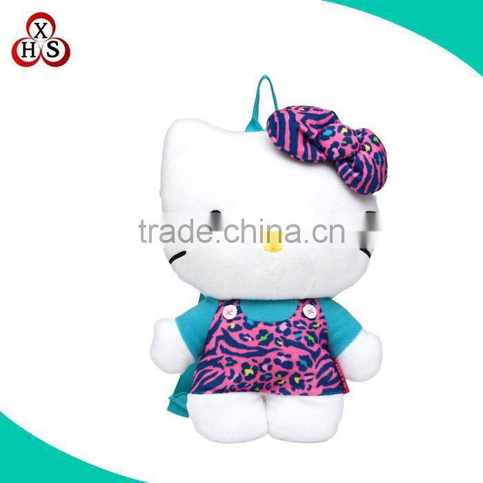 Cute soft plush hello kitty backpack stuffed animals plush backpack