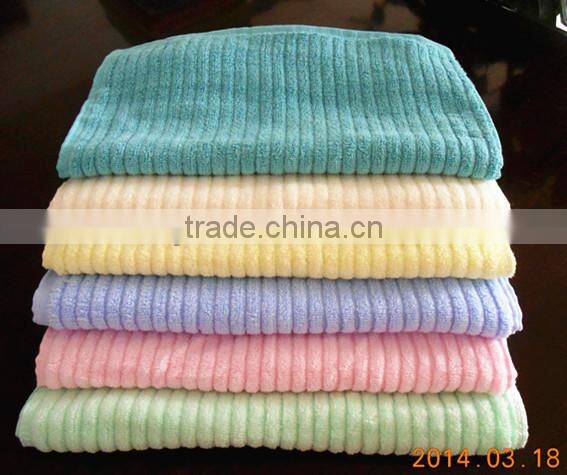 100% Bamboo bath towel--solid color untwisted soft high absorbent towels