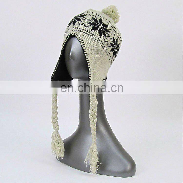 fashional pretty super soft cozy warm popular knit earflap hat
