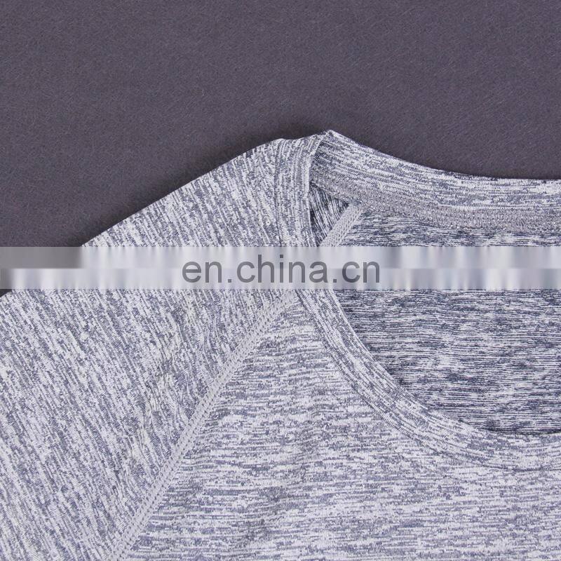 Custom design t shirt wholesale China 90% polyester 10% spandex long sleeve fitness t shirt for women
