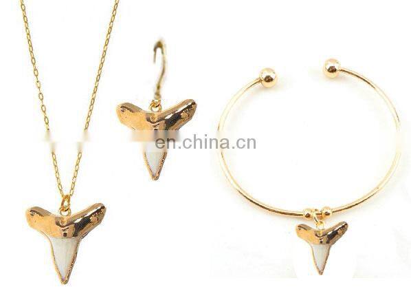 Fashion Tiny Gold Plating Pendant Clear Bullet Glass Necklace Colar Atacado