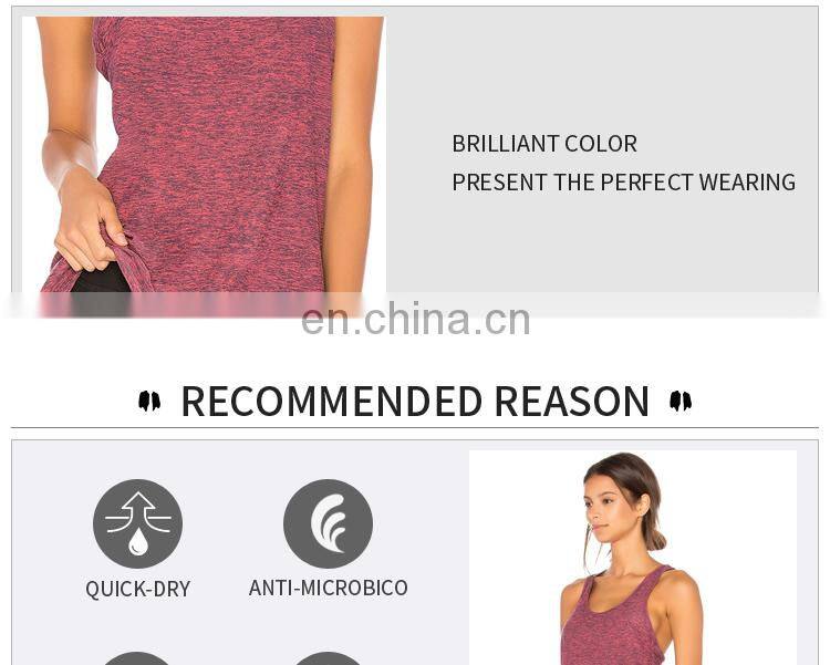 TANK TOP China wholesale womens custom sexy workout plain dry fit summer athletic sports running fitness yoga tank top in bulk