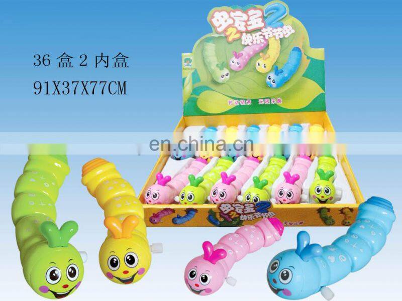 New item funny cheap rolling wind up moving toy animal for kids