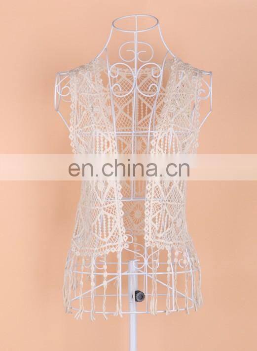 fashion bat sleeve girl lace blouse/vest /cover-up top white Sheer Lace elegant lace tops for ladies