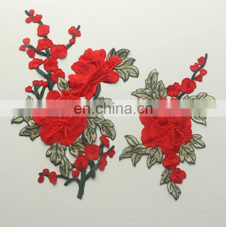 2017 custom decorative multicolor polyester flower design lace trim