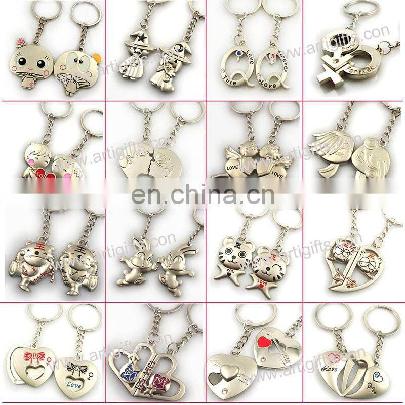 Customized zinc alloy trinket key ring with logo