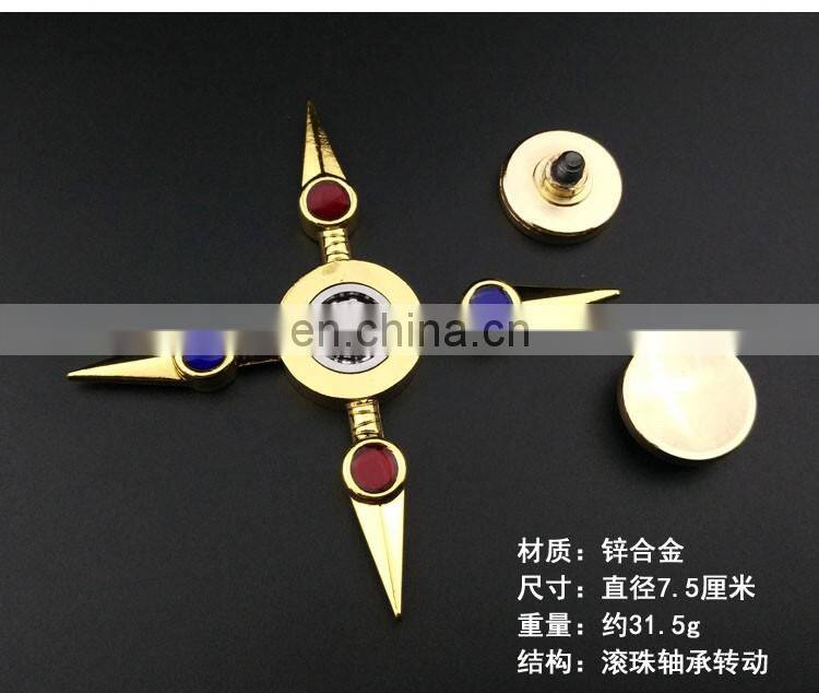 2017 Newest Plating Gold Metal Long spin time Release Stress Finger spinner