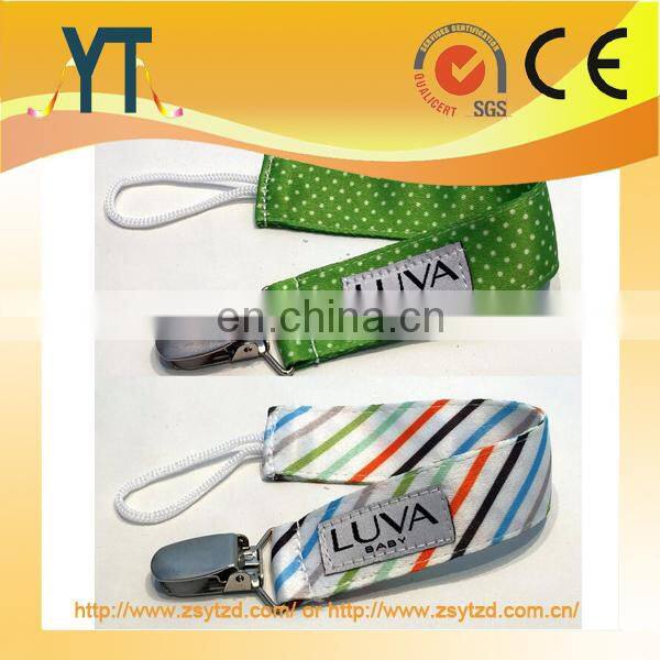 2017 Custom Paci Clip, Toy Leash, Binky Leash, Wholesale Good Quality BPA Free Baby Silicon Pacifier Clips