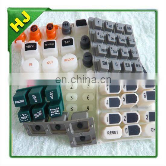 Remote control conductive silicone rubber keypads