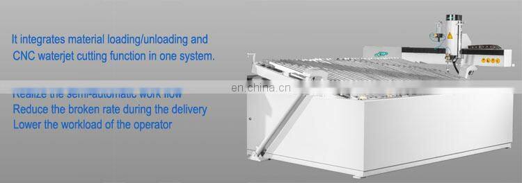 Cantilever style cutting table with hydraulic lifter