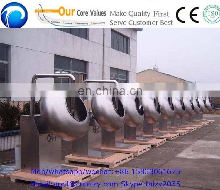 Stainless steel food automatic peanut chocolate nut candy tablet pill film sugar coating machine