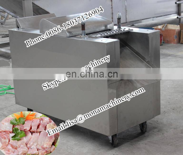Ribs frozen meat Chicken leg cutter Commercial Pork Chop Cutting Machine/steak Cube Cutter/chicken Thighs Cutting Machine