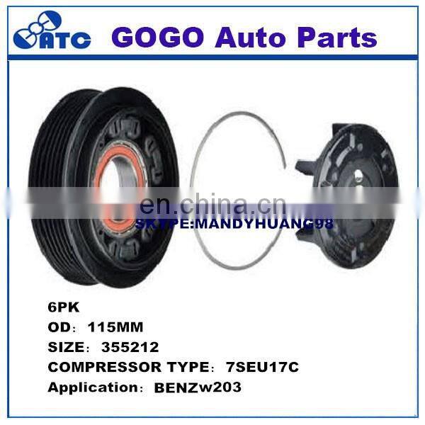 High quality air conditioning DENSO 7SEU17C compressor clutch compressor magnetic clutch for MERCEDES B ENZ W203