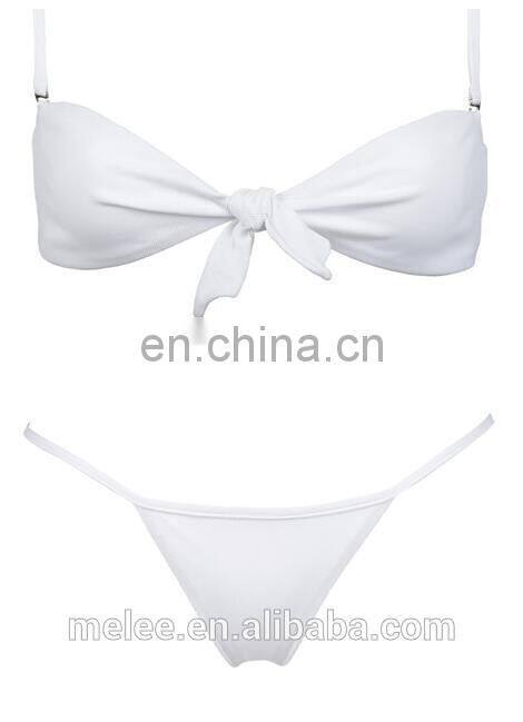 bikini Sexy Solid color Sling simple tie triangle Thong girl Beach Sun bath swimwear women swimsuit women biquini bikinis