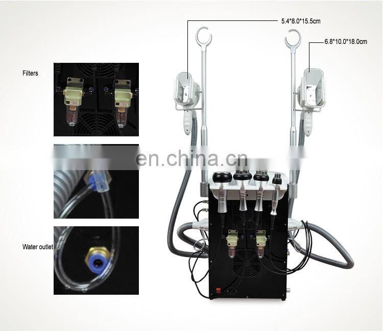 Professional fat freezing machine 2 cryo handles for sale