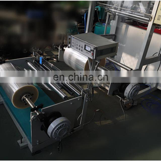 Triangle Special-shaped Plastic BOPP Fresh flower bag making machine with hole puncher with bottom sealing bars with perforating
