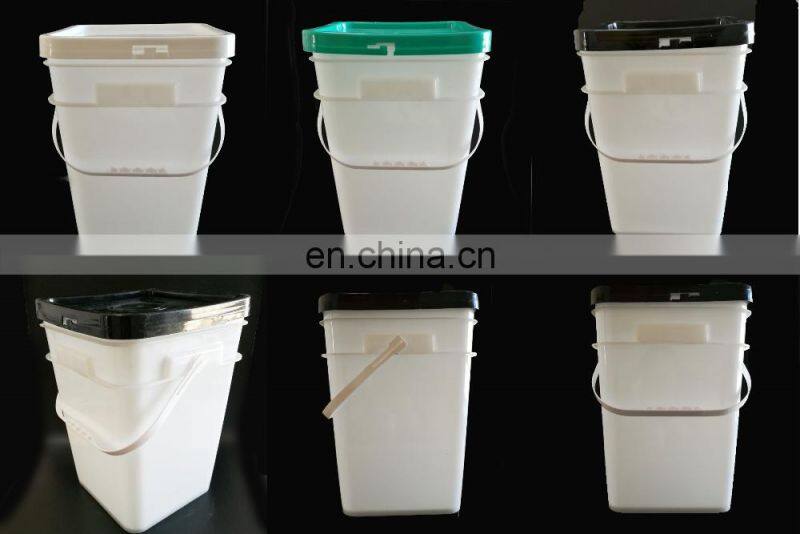 Factory wholesale packaging pail 20L square plastic bucket