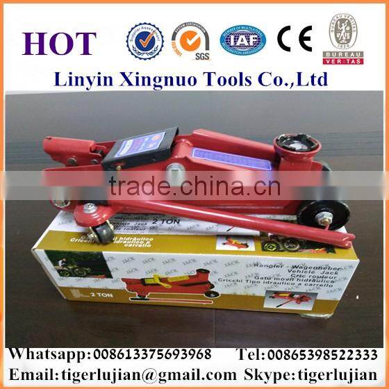 China famous brand name Xingnuo 2-ton capacity red colored vehicle jack