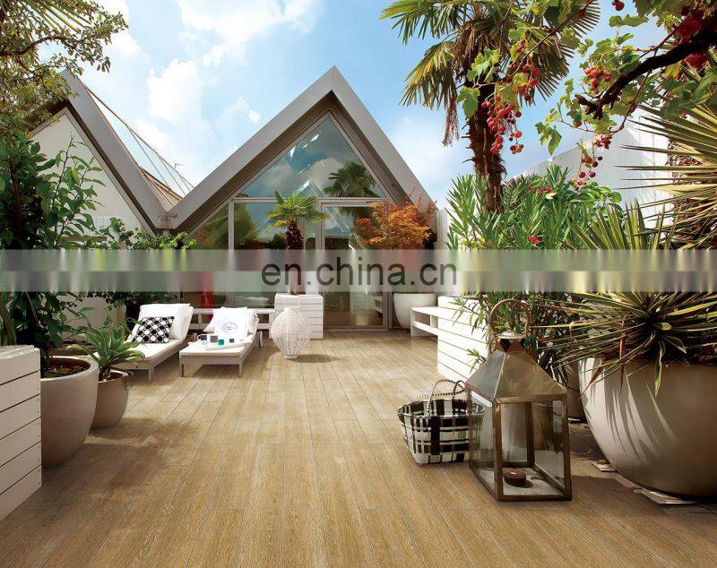 Indoor and outdoor wooden look ceramic tile150x900mm