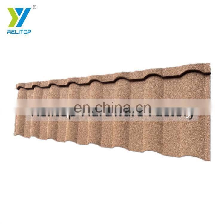 Relitop Milano Stone Coated Metal Roofing For Villa 0.35 0.4 0.5 mm Aluminum Roofing Sheet With Colorful Stones Granules