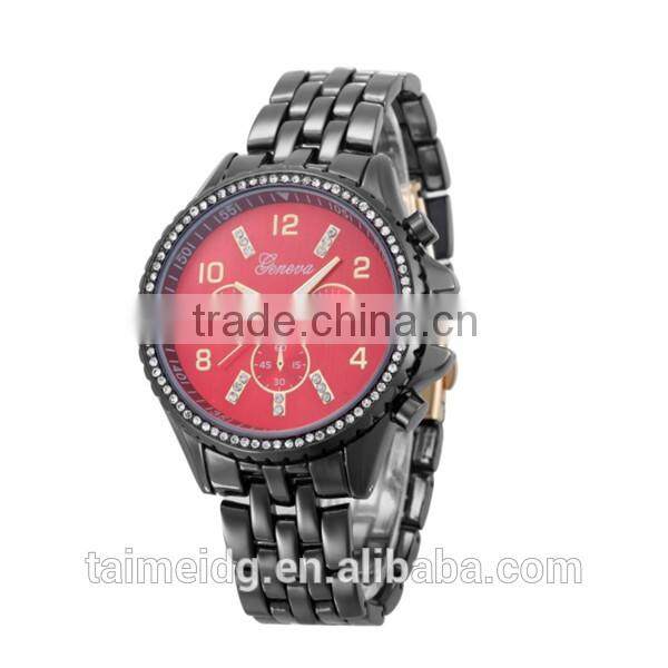Logo branding woman watches metal geneva